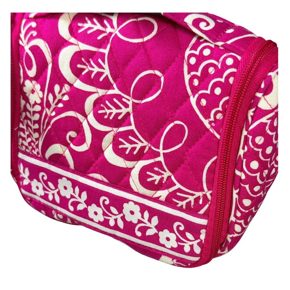 NEW Mini Vera Bradley retired Twirly Bird Pink pattern Hanging Organizer Bag - Picture 3 of 7
